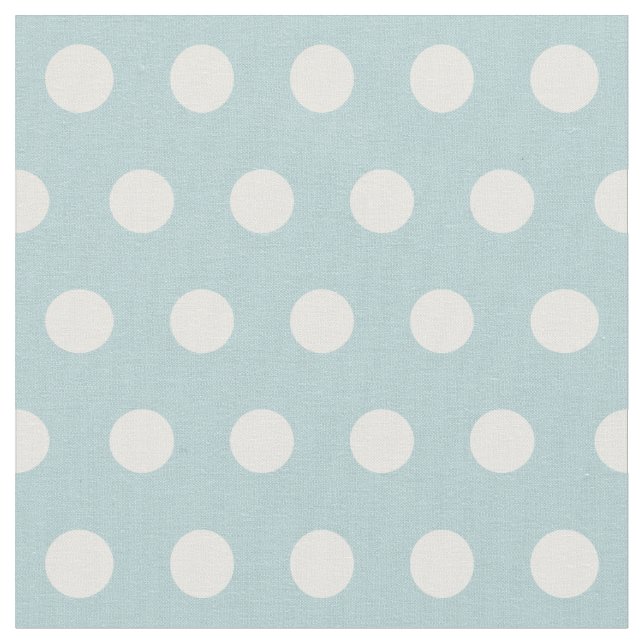 Customise your own polka dots pattern in turquoise fabric (Close Up)