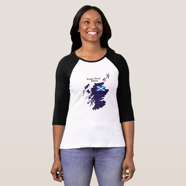 Customise Your Own Pride of Scotland Womens Raglan T-Shirt (Front Full)