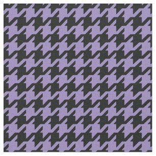 Customise your own purple houndstooth pattern fabric