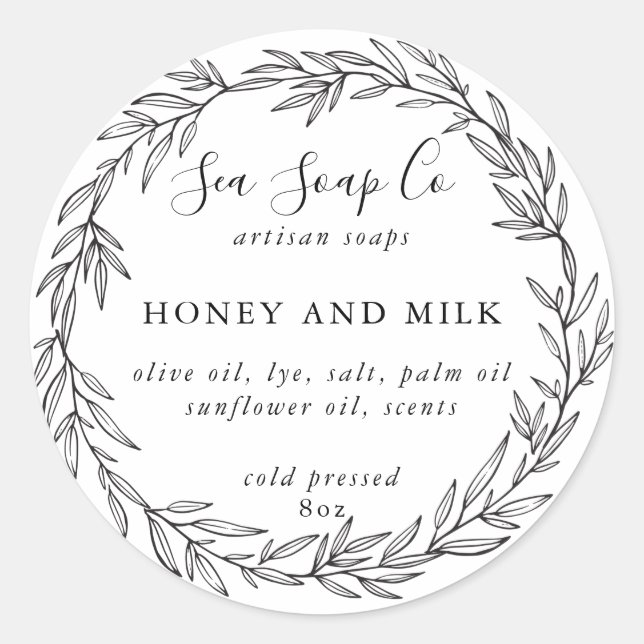 Customise Your Own Soap Stickers (Front)