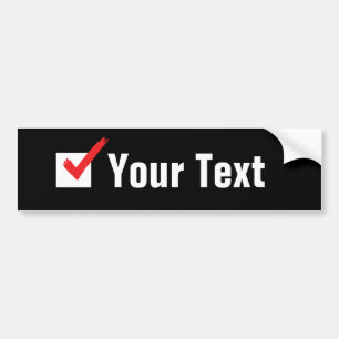 Customise Your Own Social Status - Personal Ad Bumper Sticker