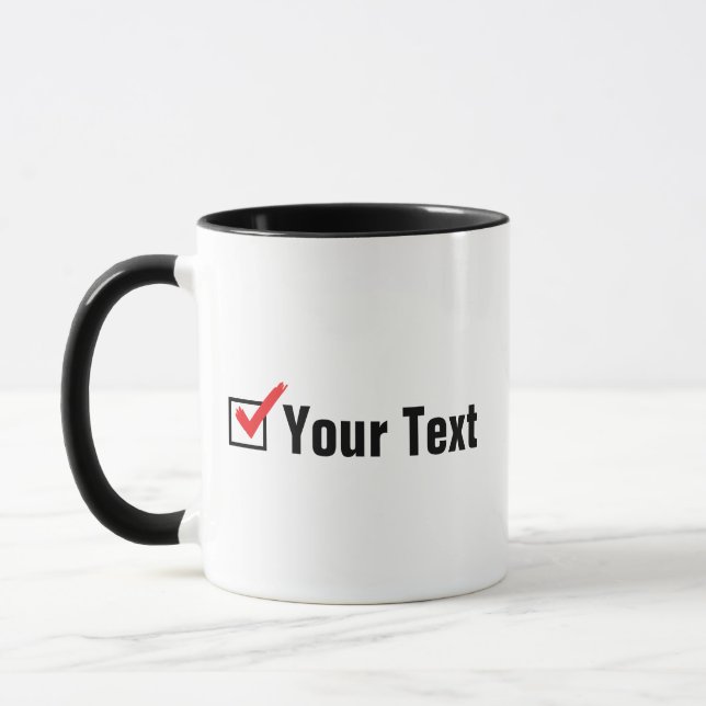 Customise Your Own Social Status - Personal Ad Mug (Left)