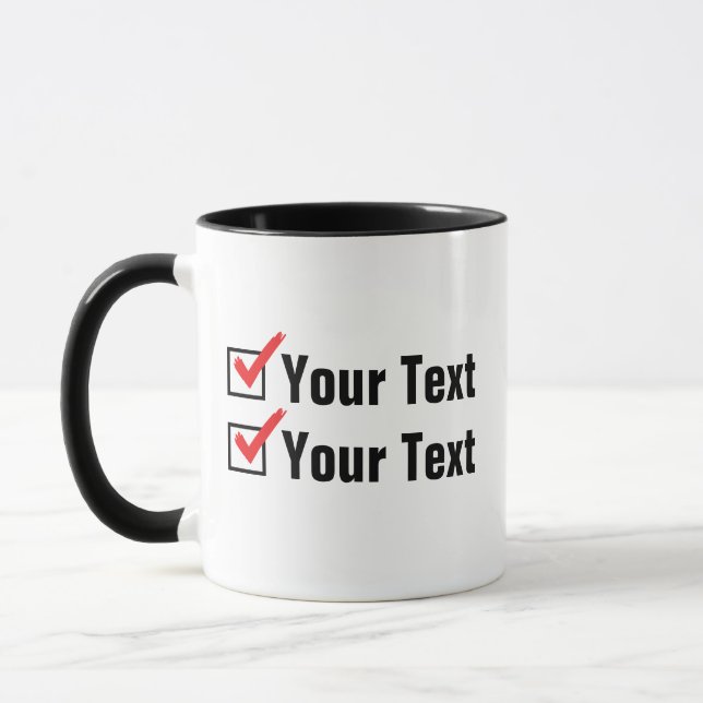 Customise Your Own Status - Personal Ad Mug (Left)