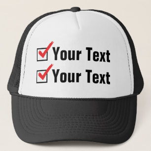 Customise Your Own Status - Personal Ad Trucker Hat