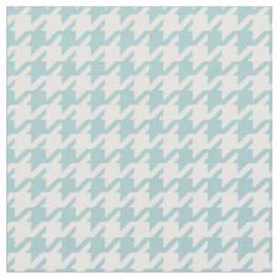 Customise your own turquoise houndstooth pattern fabric