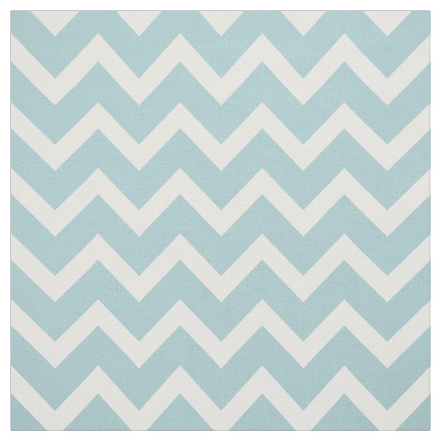 Customise your own turquoise white chevron pattern fabric (Swatch)