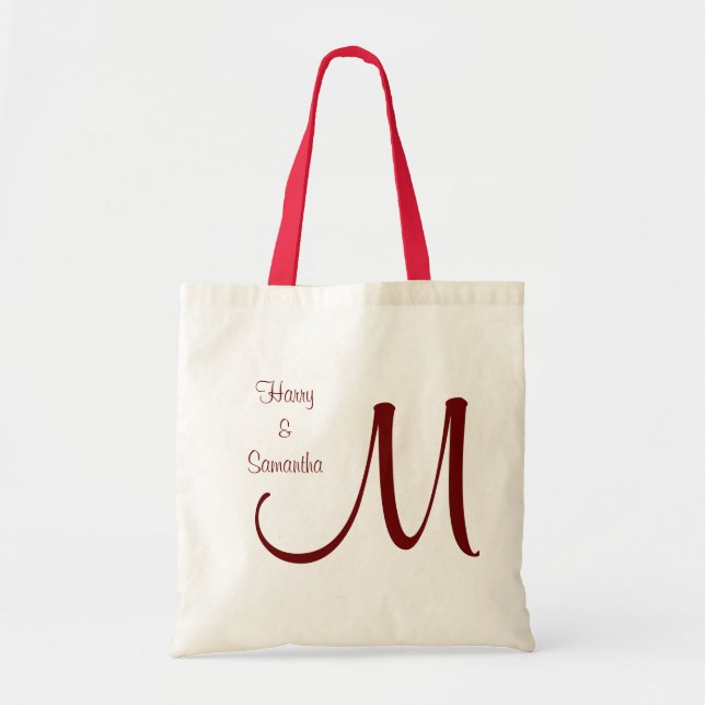Customise your own wedding tote bag (Front)