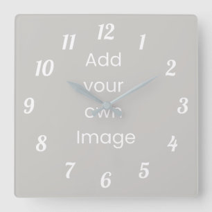 Customise Your Own (White Numbers) Wall Clock