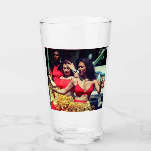 Customise Your Perfect 16oz Glass Cup – Stylish  (Front)