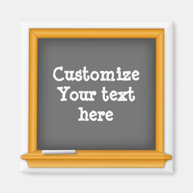 Customise your Personal Chalkboard Magnet (Front)
