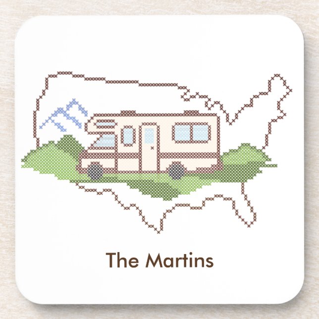 Customise Your Road Trip USA Coaster (Front)