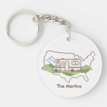 Customise Your Road Trip USA Keychain