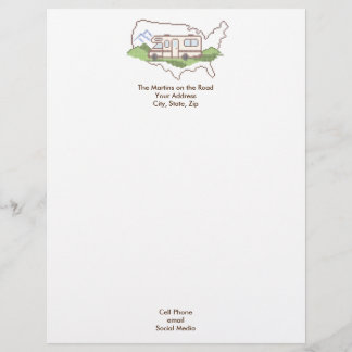 Customise Your Road Trip USA Letterhead