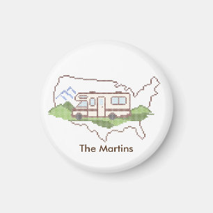 Customise Your Road Trip USA Magnet