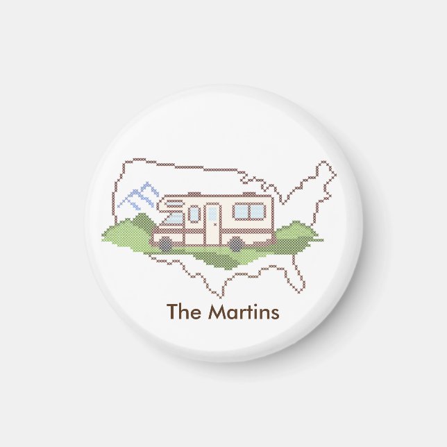 Customise Your Road Trip USA Magnet (Front)