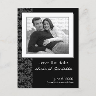 Customise Your Save The Date! Choose Your Colour! Announcement Postcard