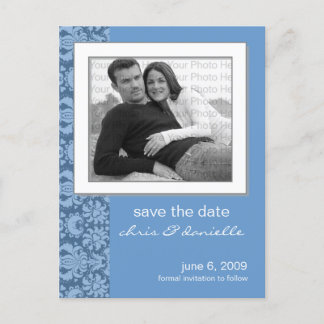 Customise Your Save The Date! Choose Your Colour! Announcement Postcard