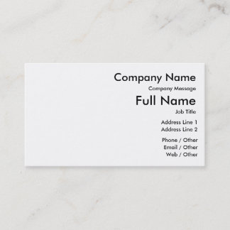 Customise Your Standard Business Card, 100 pack Card