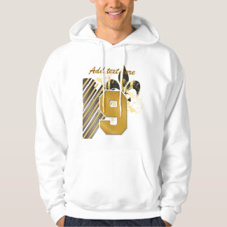 Customise your text, fleur de lis hoodie