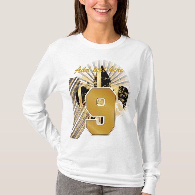 Customise your text, fleur de lis T-Shirt (Front)