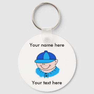 Customise Yourself Boy Baseball Key Ring