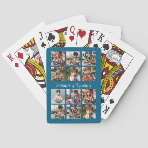 Customised 12 Photos for Family, Friends or Places Playing Cards