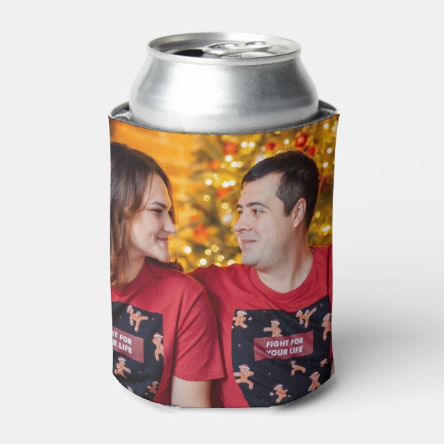Customised 2 Photo Double Sided Can Cooler (Can Front)