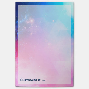 Customised Abstract Geometric Sky Galaxy Post-it Notes
