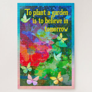 Customised Abstract Rose Garden Jigsaw Puzzle