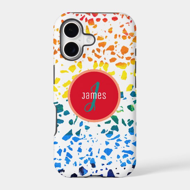 Customised Abstract Terrazzo Colourful Pattern  (Back)