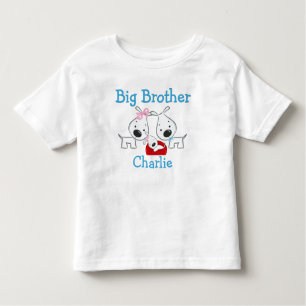 Customised Add a Name Dogs Big Brother Toddler T-Shirt