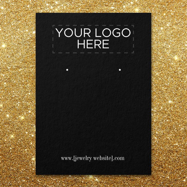 Customised Add Your Logo Black Earring Display (Creator Uploaded)