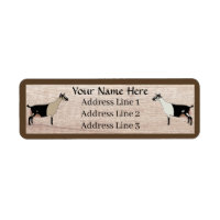 Customised Alpine Dairy Goat Address Label