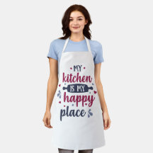 Customised Aprons with Playful Kitchen Quotes