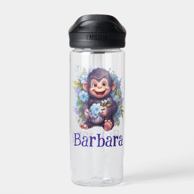 Customised Baby Monkey Water Bottle (Back)