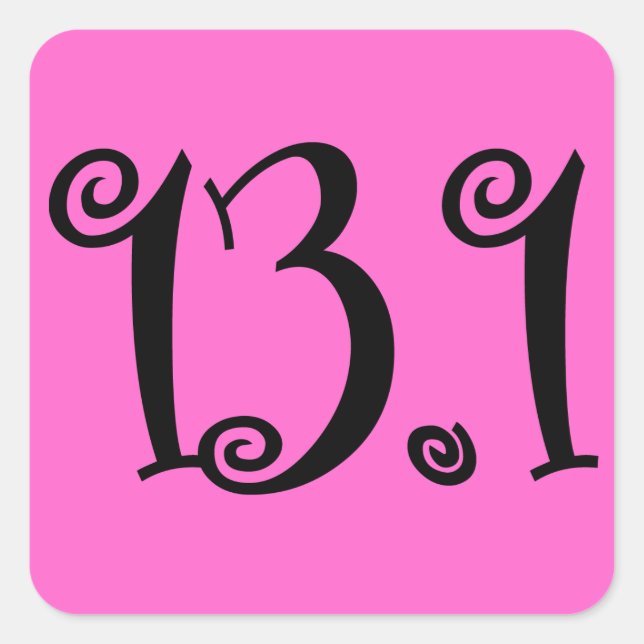 Customised Background 13.1 Runners Sticker (Front)