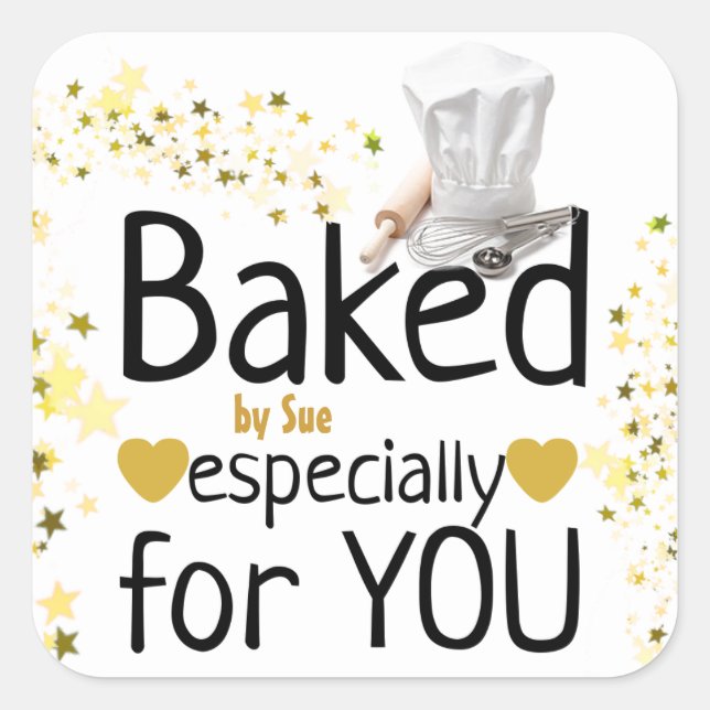 Customised Baker's Stickers for Your Baked Goods (Front)