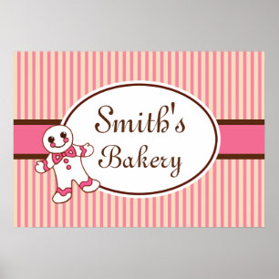 Customised Bakery Sign Art Print