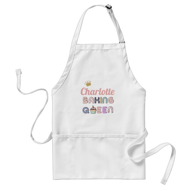 Customised Baking Queen Adult Apron (Front)