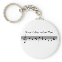 Customised Band Geek Key Chain