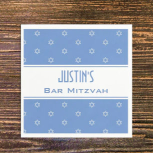 Customised Bar Mitvah party napkins