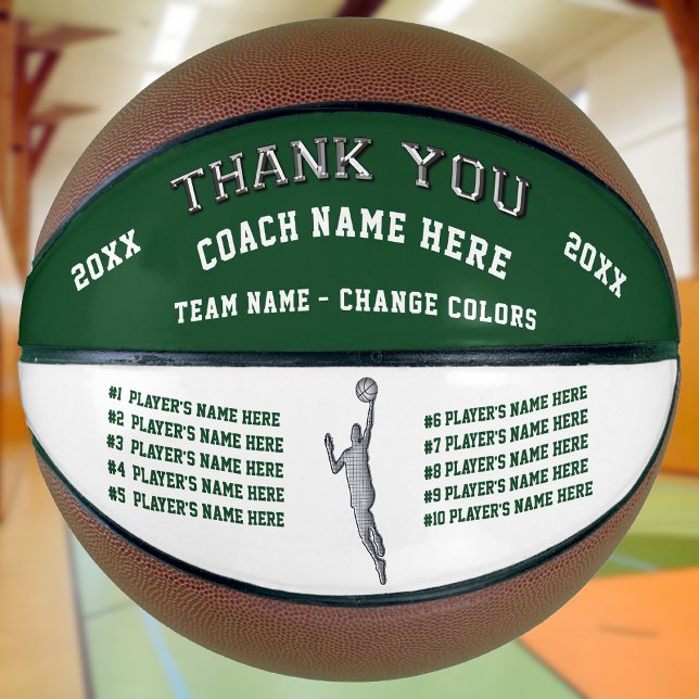 Customised Basketball Ball, Basketball Coach Gifts (Gift Ideas for Basketball Coaches. Basketball for Coaches. Customized Basketballs. Basketball Gifts)