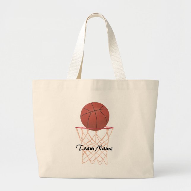 Customised Basketball Team Name canvas bags (Front)