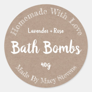 Customised Bath Bomb Label