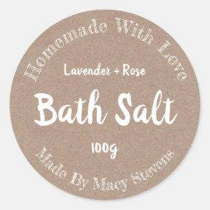 Customised Bath Salt Label
