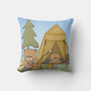 Customised  Bears Campout  Pillow