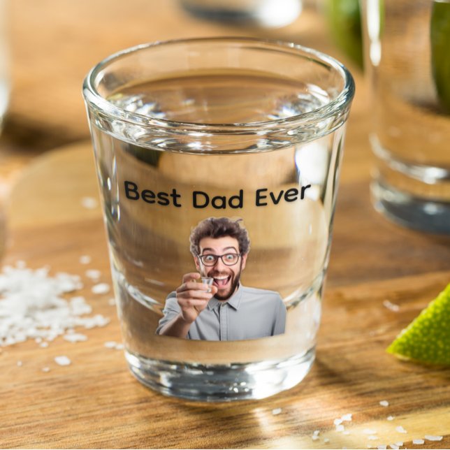 Customised Best Dad Photo Father's day Shot Glass (Creator Uploaded)