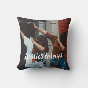 Customised besties forever picture Pillow