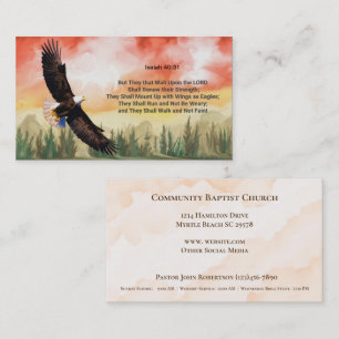 Customised Bible Verse Church Business Card