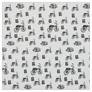 customised bicycle vintage fabric